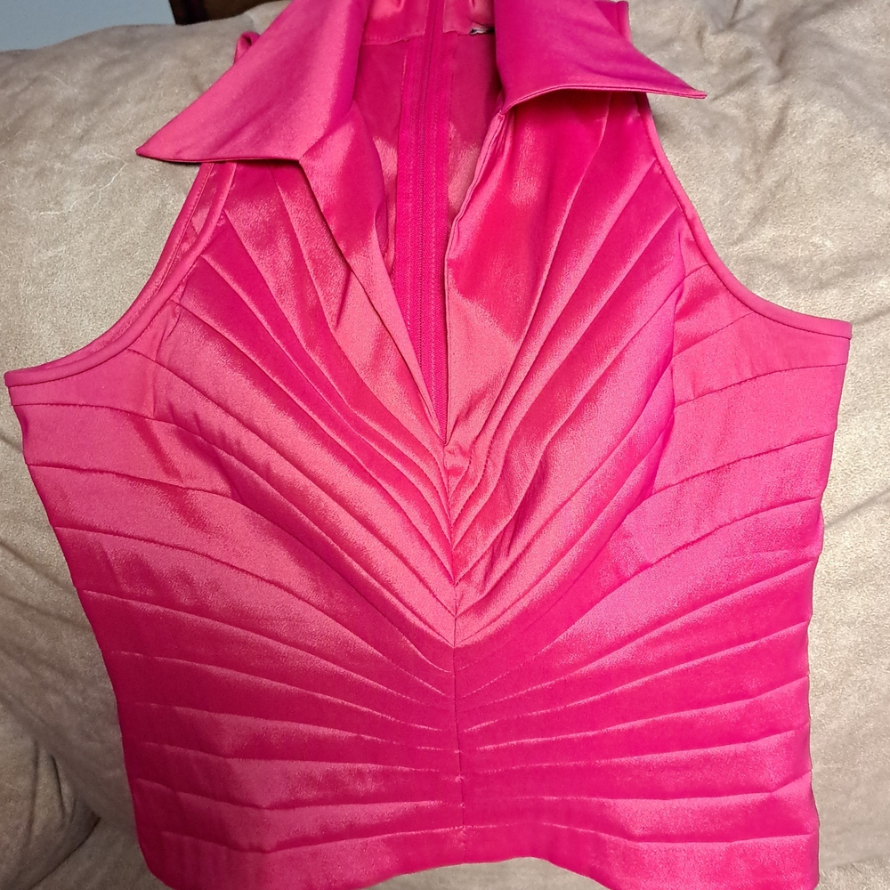 Elegant Pink Sleeveless Top